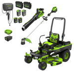 Load image into Gallery viewer, 60V 54" MaximusZ Zero Turn Riding Mower 3PC Combo Kit with (2) 20.0 Ah: (2) 8.0 Ah: (2) 4.0 Ah and (1)2.5 Ah Batteries and (2) Charger