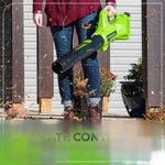 Load image into Gallery viewer, 40V 16" Cordless Battery Brushless Push Lawn Mower and 350 CFM Blower Combo Kit: 4.0 Ah Battery and Charger