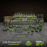 Load image into Gallery viewer, 24V 13" Cordless Battery Brushless Push Lawn Mower: 4.0 Ah Battery and Charger, LM1322
