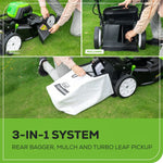 Load image into Gallery viewer, 80V 21" Cordless Battery 3-in-1 Self-Propelled Lawn Mower w/ 4.0Ah Battery & Charger, LM2138S