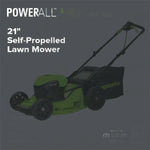 Load image into Gallery viewer, 48V (24V x 2) 21" Cordless Battery Self-Propelled Lawn Mower w/ Two (2) 5.0Ah USB Batteries & Dual Port Charger, LM2112S