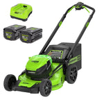 Load image into Gallery viewer, RENEWED 80V 21" Cordless Battery 4-in-1 Self-Propelled Lawn Mower: (1) 4.0 Ah, (1) 2.0 Ah Battery and Rapid Charger, LM2118S