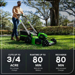 Load image into Gallery viewer, 80V 21" Cordless Battery 4-in-1 Self-Propelled Lawn Mower, 8.0 Ah Battery and 6A Charger, LM2108S