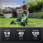 Load image into Gallery viewer, 40V 14" Cordless Battery BL Push Lawn Mower: 4.0 Ah Battery and Charger, LM1414