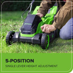 Load image into Gallery viewer, 40V 14" Cordless Battery BL Push Lawn Mower: 4.0 Ah Battery and Charger, LM1414