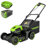Load image into Gallery viewer, 60V 17" Cordless Battery Push Lawn Mower: 4.0 Ah Battery and Charger, LM1716