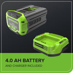 Load image into Gallery viewer, 60V 17" Cordless Battery Push Lawn Mower: 4.0 Ah Battery and Charger, LM1716