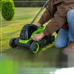 Load image into Gallery viewer, 24V 13" Cordless Battery Brushless Push Lawn Mower: 4.0 Ah Battery and Charger, LM1322