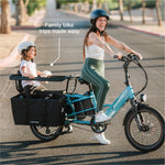 Load image into Gallery viewer, XPedition2 Raindrop Blue Dual-Battery eBike