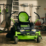 Load image into Gallery viewer, 80V 42" Cordless Battery CrossoverZ Zero Turn Lawn Mower, Twelve (12) 4.0 Ah Batteries and (3) Dual-Port Turbo Chargers, CRZ4281