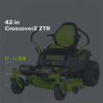 Load image into Gallery viewer, 60V 42” Electric CrossoverZ Zero Turn Mower with (6) 8 Ah Batteries and (3) Dual Port Turbo Chargers, CRZ4261