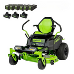 Load image into Gallery viewer, REFURBISHED 80V 42" Cordless Battery CrossoverZ Zero Turn Lawn Mower w/ Six (6) 5.0Ah Batteries and Three (3) Dual Port Turbo Chargers, CRZ4281