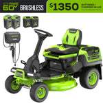 Load image into Gallery viewer, 60V 30” CrossoverT Riding Lawn Tractor with (2) 8.0 Ah, (2) 4.0 Ah Batteries & 600-Watt Charger, CRT3061