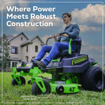 Load image into Gallery viewer, 60V 42" Electric CrossoverZ Zero Turn Mower: (6) 8 Ah Batteries and 600W Wall Charger, CRZ4262