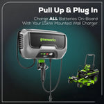 Load image into Gallery viewer, 80V 60" MaximusZ Zero Turn Lawn Mower, (4) 8Ah Batteries: (2) 16Ah Batteries and 1.5kW Wall Charger, MZ6081
