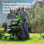 Load image into Gallery viewer, 80V 60" MaximusZ Zero Turn Lawn Mower, (4) 8Ah Batteries: (2) 16Ah Batteries and 1.5kW Wall Charger, MZ6081