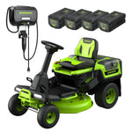 Load image into Gallery viewer, 80V 30" CrossoverT Riding Lawn Tractor : (4) 6.0 Ah Batteries and 600-Watt Charger, CRT3081