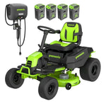Load image into Gallery viewer, 60V 42" Cordless Battery CrossoverT Riding Lawn Mower, (4) 8.0 Ah Batteries and 600W Wall Charger, CRT4262