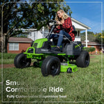 Load image into Gallery viewer, 60V 42" Cordless Battery CrossoverT Riding Lawn Mower, (4) 8.0 Ah Batteries and 600W Wall Charger, CRT4262