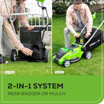 Load image into Gallery viewer, 40V 16" Cordless Battery Push Lawn Mower w/ 4.0Ah Battery & Charger, LM1604
