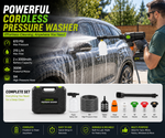Load image into Gallery viewer, PoolLeader Cordless Car Washer – 6-in-1 Nozzle & Foam Cannon