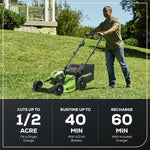 Load image into Gallery viewer, 80V 21" Brushless 3-in-1 Push Lawn Mower: 4.0 Ah Battery and Charger, LM2138