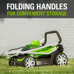 Load image into Gallery viewer, 40V 14" Cordless Battery Push Lawn Mower: 4.0 Ah Battery and Charger, LM1404
