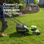 Load image into Gallery viewer, 48V (24V x 2) 20" Cordless Battery Push Mower: (2) 4.0 Ah USB Batteries and Dual-Port Rapid Charger, LM2002