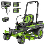 Load image into Gallery viewer, 80V 54" MaximusZ Zero Turn Riding Mower with (2) 16.0 Ah and (1) 4.0 Ah Batteries and 1.5kW Charger, MZ5481