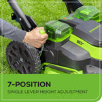 Load image into Gallery viewer, 80V 25" Cordless Battery Dual Blade Self-Propelled Mower: 4.0 Ah Battery and Rapid Charger, LM2508S