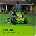 Load image into Gallery viewer, 60V 42" Cordless Battery CrossoverZ Zero Turn Lawn Mower + Bagger, (6) 8.0 Ah Batteries and (3) Dual-Port Turbo Chargers