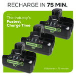 Load image into Gallery viewer, 80V 42" Cordless Battery CrossoverT Riding Lawn Mower w/ Six (6) 5.0Ah Batteries and Three (3) Dual Port Turbo Chargers, CRZ4281