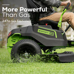 Load image into Gallery viewer, 80V 42" Cordless Battery CrossoverT Riding Lawn Mower w/ Six (6) 5.0Ah Batteries and Three (3) Dual Port Turbo Chargers, CRZ4281