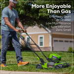 Load image into Gallery viewer, 60V 19" Cordless Battery Push Lawn Mower w/ 5.0Ah Battery & Charger, LM1906