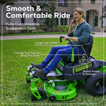 Load image into Gallery viewer, 60V 42" Electric CrossoverZ Zero Turn Mower with (4) 8 Ah Batteries and (2) Dual-Port Turbo Chargers, CRZ4262