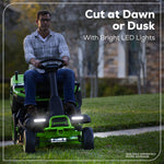 Load image into Gallery viewer, 60V 30" CrossoverT Riding Lawn Tractor 3PC Combo Kit, Two 8.0 Ah Batteries, Two 4.0 Ah Batteries, One 2.5 Ah Battery and Two Chargers