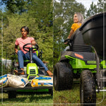 Load image into Gallery viewer, 60V 42" Cordless Battery CrossoverT Riding Lawn Mower, (4) 8.0 Ah Batteries and (2) Dual-Port Turbo Chargers, CRT4262