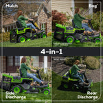 Load image into Gallery viewer, 60V 30" CrossoverT Riding Lawn Tractor 3PC Combo Kit, Two 8.0 Ah Batteries, Two 4.0 Ah Batteries, One 2.5 Ah Battery and Two Chargers