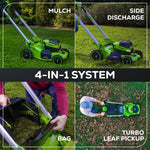 Load image into Gallery viewer, OPEN BOX 60V 21" Cordless Battery Dual Blade Self-Propelled Mower, (1) 8Ah battery and 6A Charger, LM2146S