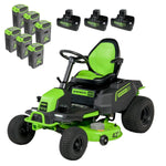 Load image into Gallery viewer, 60V 42" Cordless Battery CrossoverT Riding Lawn Mower: (6) 8.0 Ah Batteries and (3) Dual-Port Turbo Chargers, CRT4261