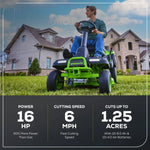 Load image into Gallery viewer, 60V 30” CrossoverT Riding Lawn Tractor with (2) 8.0 Ah, (2) 4.0 Ah Batteries & 600-Watt Charger, CRT3061