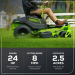 Load image into Gallery viewer, RENEWED 60V 42" Electric CrossoverZ Zero Turn Mower with (6) 8 Ah Batteries and (3) Dual-Port Turbo Chargers, CRZ4261