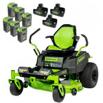 Load image into Gallery viewer, 60V 42” Electric CrossoverZ Zero Turn Mower with (6) 8 Ah Batteries and (3) Dual Port Turbo Chargers, CRZ4261