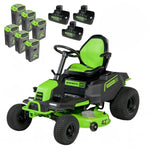 Load image into Gallery viewer, 60V 42" Cordless Battery CrossoverT Riding Lawn Mower: (6) 8.0 Ah Batteries and (3) Dual-Port Turbo Chargers, CRT4261