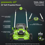 Load image into Gallery viewer, 60V 21" Cordless Battery Dual Blade Self-Propelled Mower, (1) 8Ah battery and 6A Charger, LM2146S