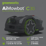 Load image into Gallery viewer, AiMowbot Wire-Free RTKVision Robotic Mower C30Z | 3/4 Acre