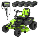 Load image into Gallery viewer, 80V 42" CrossoverT Riding Lawn Tractor : (4) 6.0 Ah Batteries and 600-Watt Charger, CRT4282