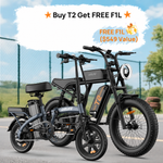 Load image into Gallery viewer, URLIFE T2 20*4.0 Inch Fat Tire Electric Bike