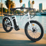Load image into Gallery viewer, Coastal Cruiser 52v 24 Thru 750W Step Thru Ebike 24x3 Fat Tire Fat Tire Cruiser