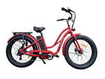 Load image into Gallery viewer, Coastal Cruiser 52v 26 Thru 750W Step Thru Ebike 26x4 Fat Tire Fat Tire Electric Beach Cruiser
